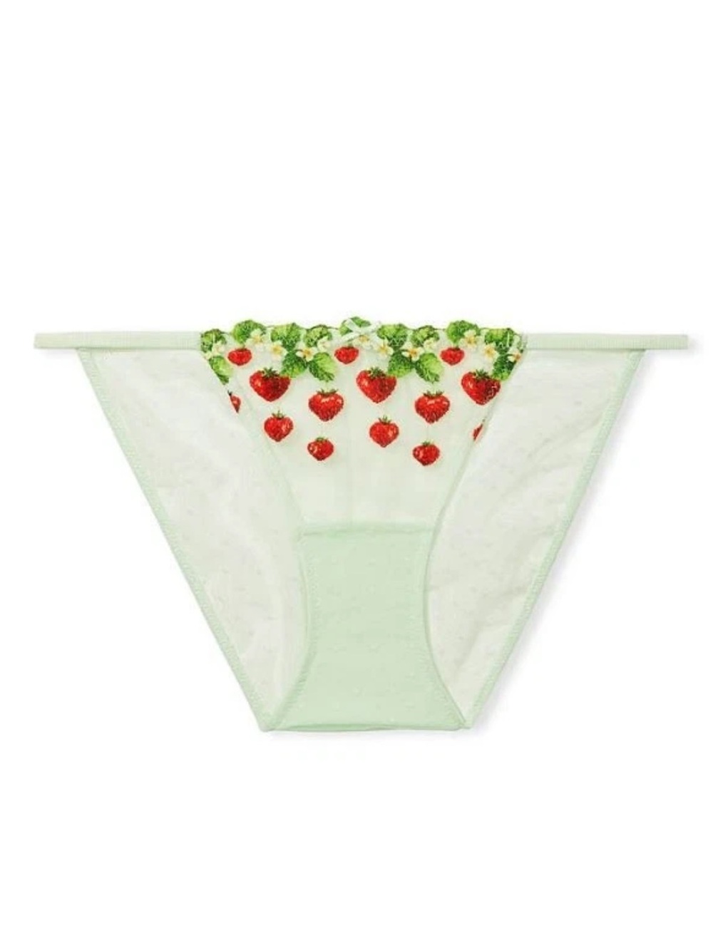 NWT Victoria's Secret Dream Angels Strawberry Embroidery Cheekini Panty Size M
